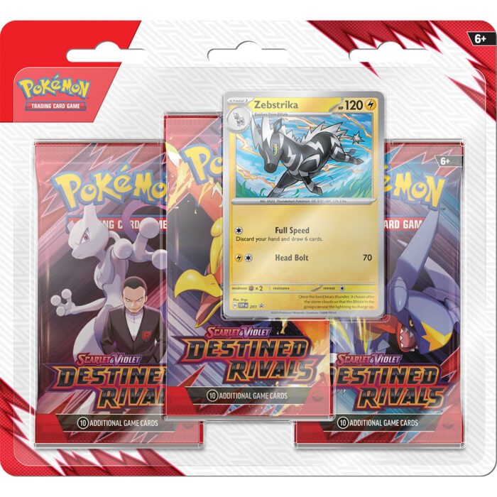 Destined Rivals 3-Booster Blister Zebstrika