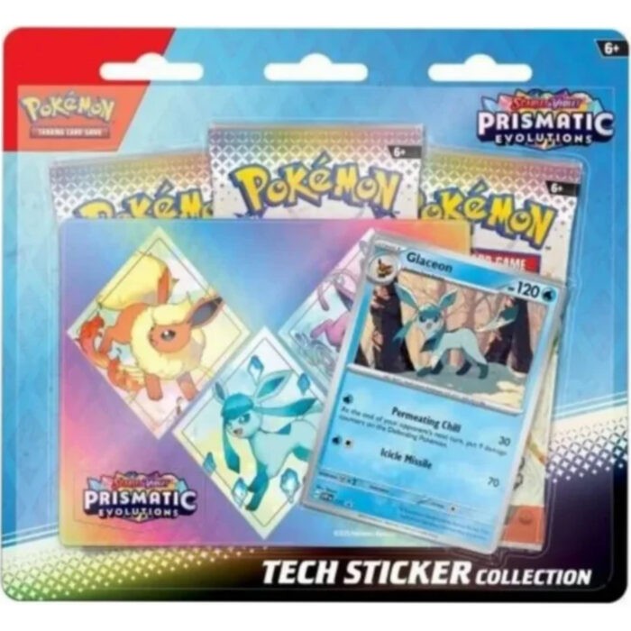 Prismatic Evolutions: Glaceon Tech Sticker Collection