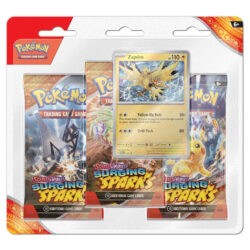 Surging Sparks 3 Booster Packs & Zapdos Promo Card